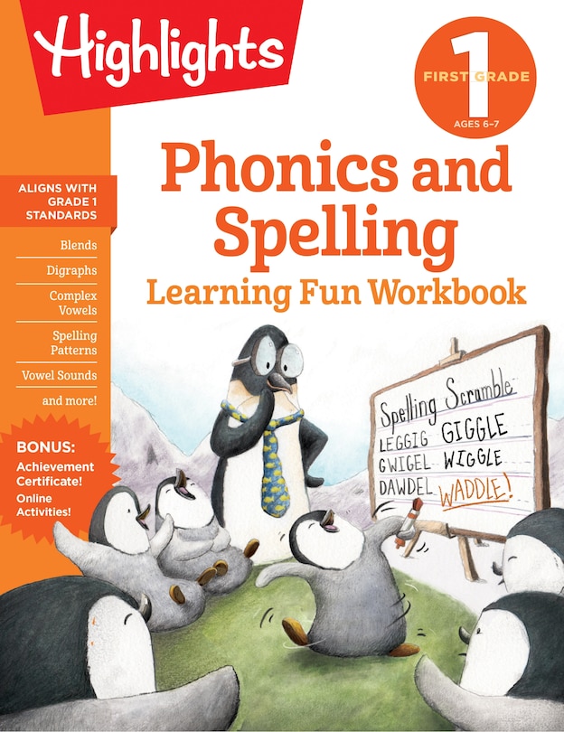 Front cover_First Grade Phonics And Spelling