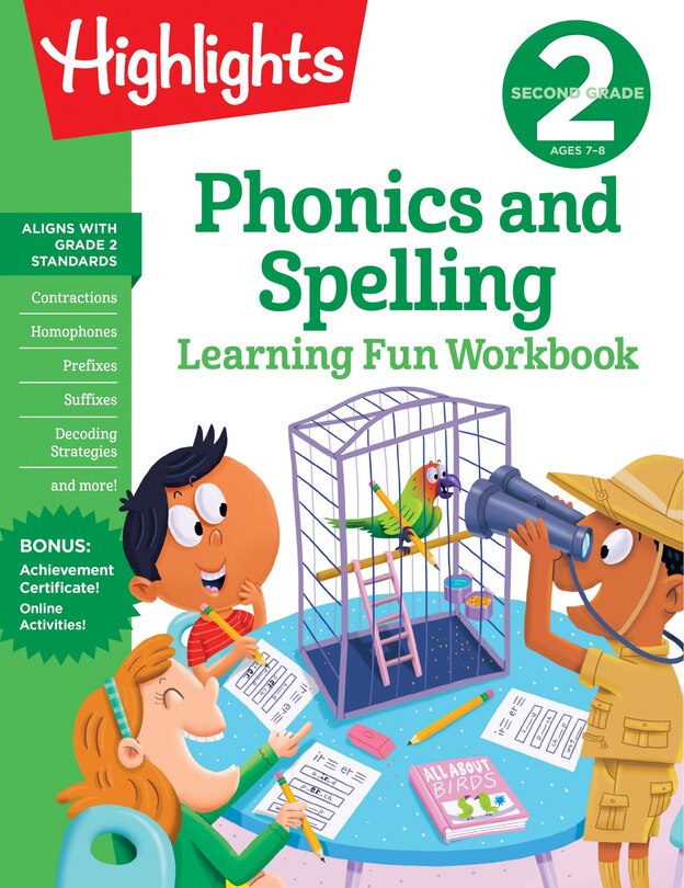Front cover_Second Grade Phonics And Spelling