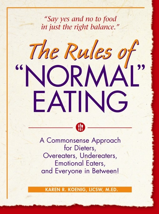 Front cover_The Rules of Normal Eating