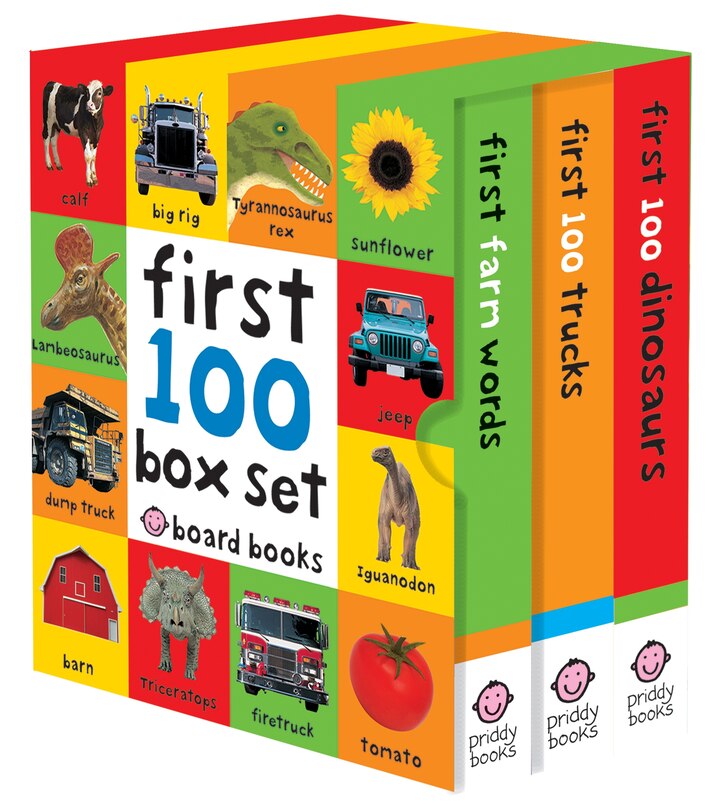 Couverture_First 100 Box Set: Farm, Dino, Trucks