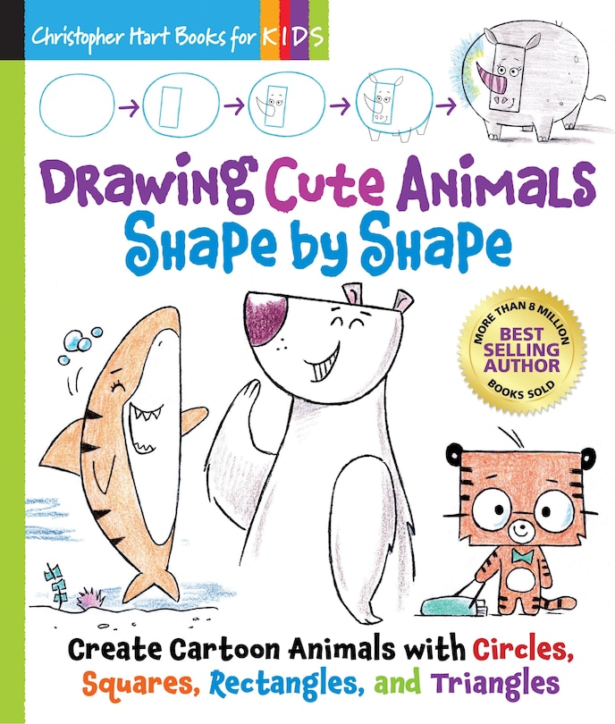Front cover_Drawing Cute Animals Shape by Shape
