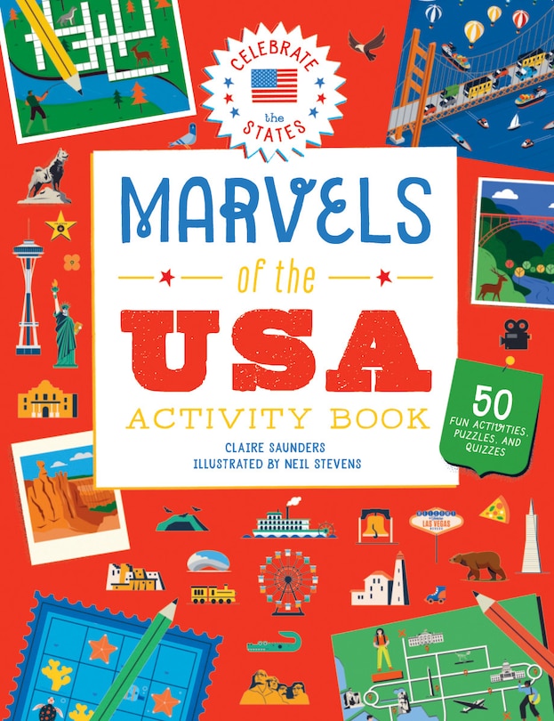 Front cover_Marvels Of The Usa Activity Book