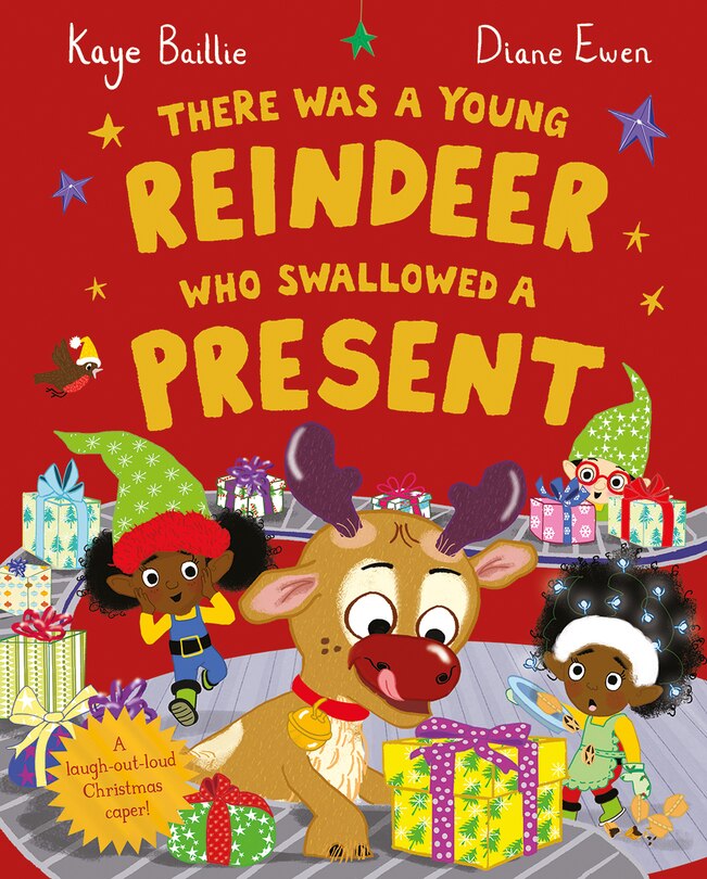 Front cover_There Was a Young Reindeer Who Swallowed a Present