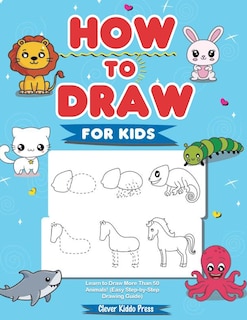 Front cover_How to Draw Animals for Kids