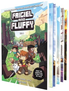 Front cover_The Minecraft-Inspired Misadventures of Frigiel & Fluffy Vol 1-5 Box Set