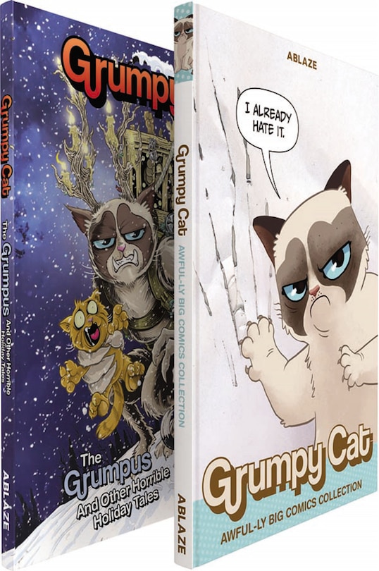 Front cover_Ablaze Grumpy Cat Comics Collected Set