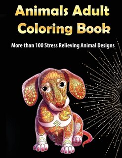 Front cover_Animals Adult Coloring Book