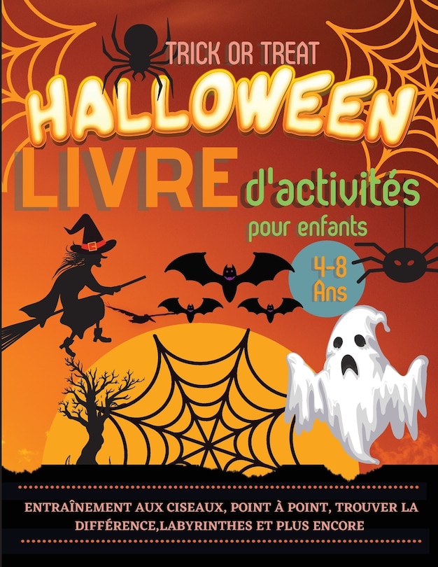 Couverture_Halloween Livre d'activités pour enfants 4-8 ans