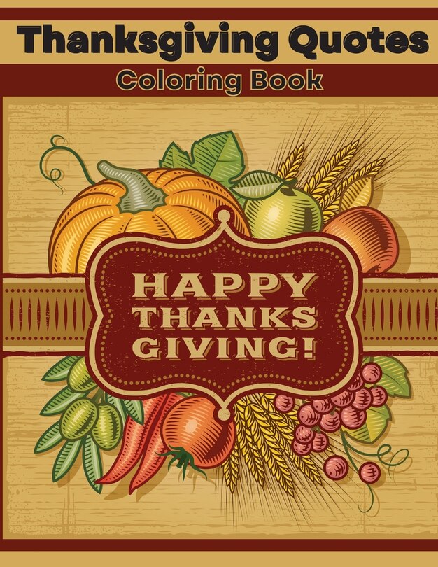 Front cover_Thanksgiving Quotes Coloring Book