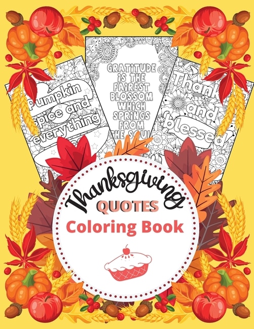 Front cover_Thanksgiving Quotes Coloring Book