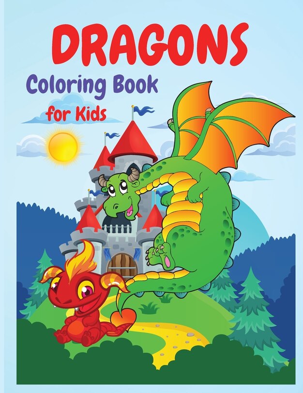 Front cover_Dragons Coloring Book