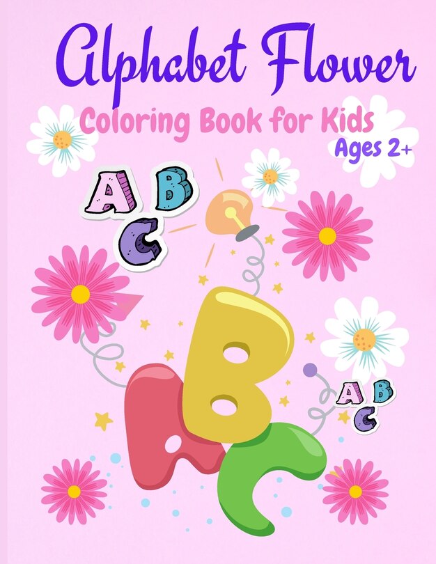 Front cover_Alphabet Flower Coloring Book