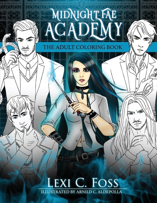 Front cover_Midnight Fae Academy Coloring Book