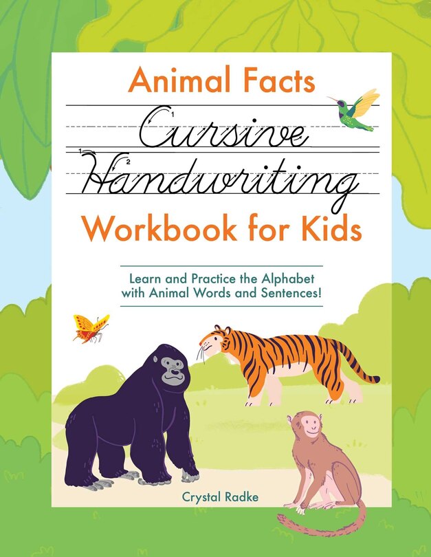 Couverture_Animal Facts Cursive Handwriting Workbook for Kids