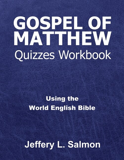 Front cover_Gospel of Matthew Quizzes Workbook