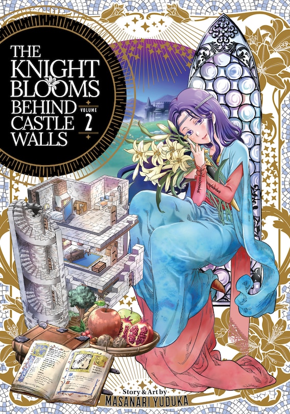 Front cover_The Knight Blooms Behind Castle Walls Vol. 2