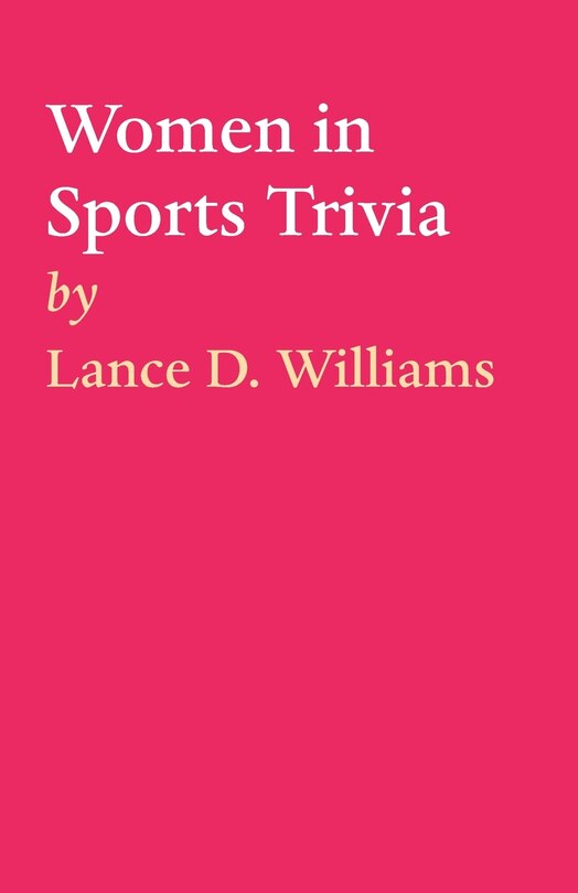 Couverture_Women in Sports Trivia