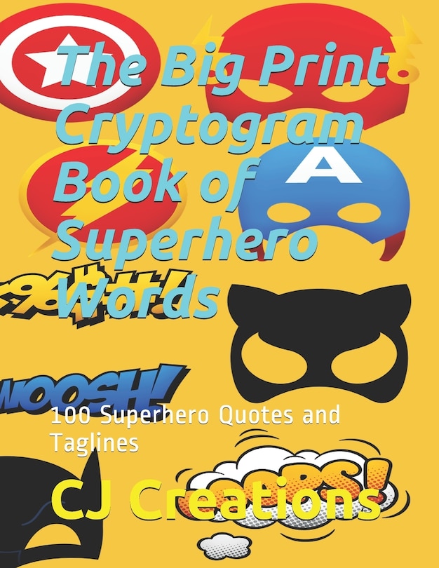 Front cover_The Big Print Cryptogram Book of Superhero Words
