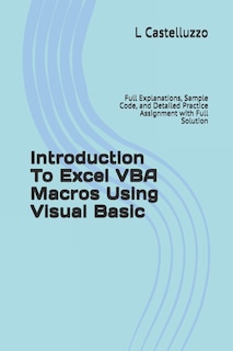 Front cover_Introduction To Excel VBA Macros Using Visual Basic