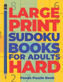 Front cover_Large Print Sudoku Books For Adults Hard