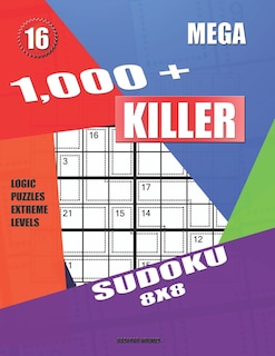 Front cover_1,000 + Mega sudoku killer 8x8