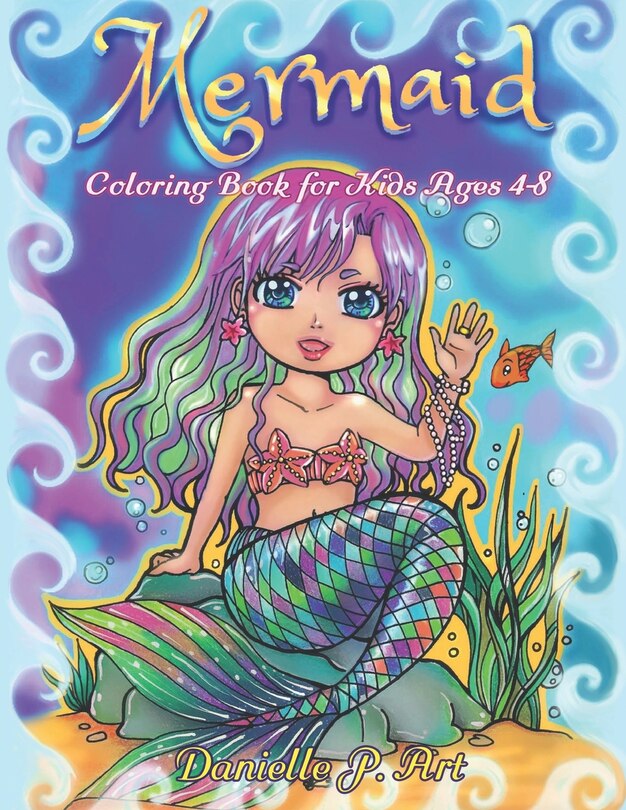 Couverture_Mermaid Coloring Book for Kids Age 4-8