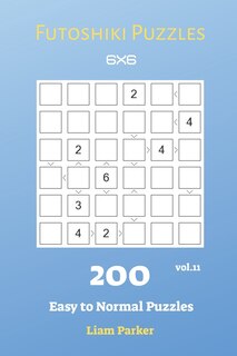 Front cover_Futoshiki Puzzles - 200 Easy to Normal Puzzles 6x6 vol.11