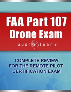 Front cover_FAA Part 107 Drone Exam AudioLearn