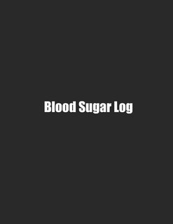 Couverture_Blood Sugar Log
