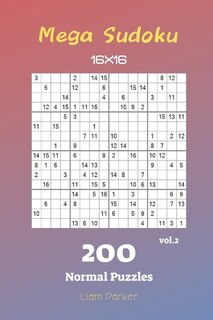 Couverture_Mega Sudoku 16x16 - 200 Normal Puzzles vol.2