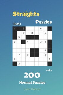Front cover_Straights Puzzles - 200 Normal Puzzles 9x9 vol.2