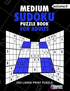 Couverture_Medium Sudoku Puzzle Book For Adults