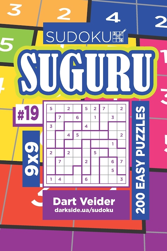 Front cover_Sudoku Suguru - 200 Easy Puzzles 9x9 (Volume 19)