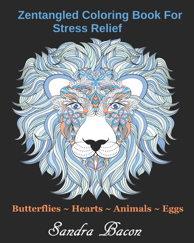 Front cover_Zentangled Coloring Book For Stress Relief