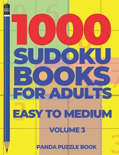 Front cover_1000 Sudoku Books For Adults Easy To Medium - Volume 3