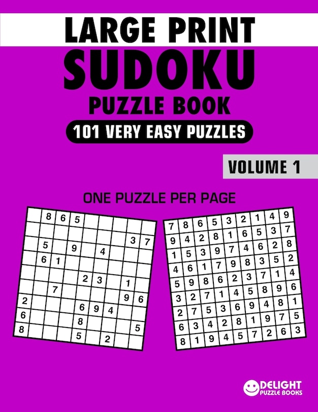 Front cover_Large Print Sudoku Puzzle Book Very Easy