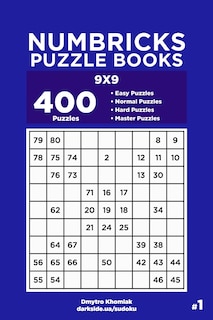 Front cover_Numbricks Puzzle Books - 400 Easy to Master Puzzles 9x9 (Volume 1)