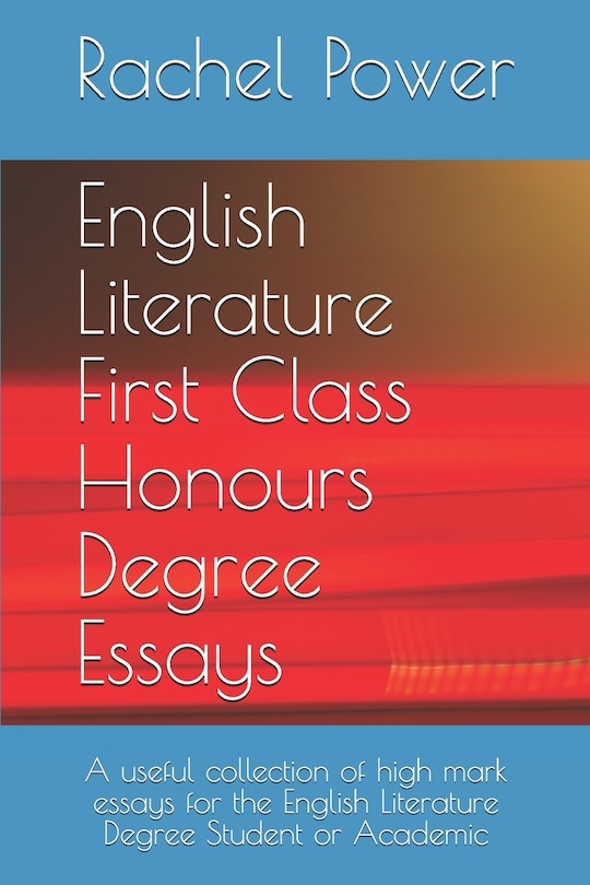 Couverture_English Literature First Class Honours Degree Essays