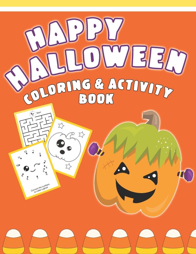 Front cover_Happy Halloween Coloring And Activity Book