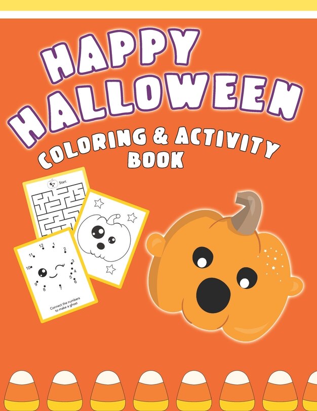 Front cover_Happy Halloween Coloring And Activity Book