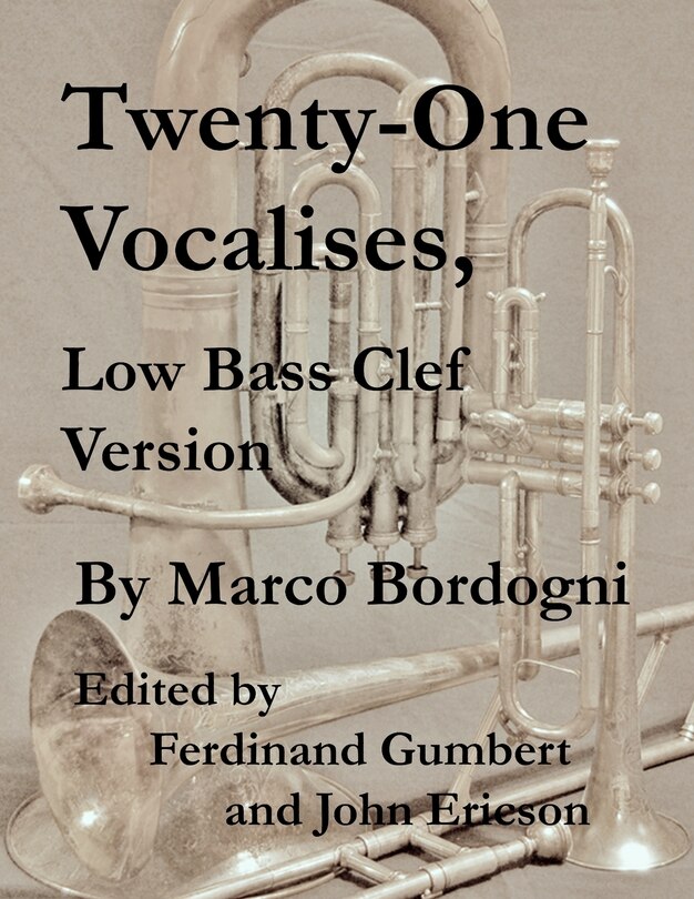 Front cover_Twenty-One Vocalises, Low Bass Clef Version