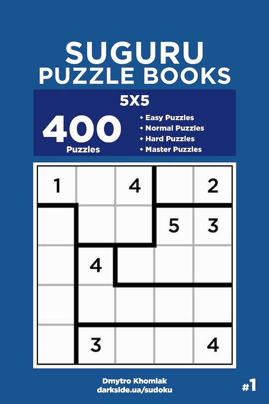 Front cover_Suguru Puzzle Books - 400 Easy to Master Puzzles 5x5 (Volume 1)