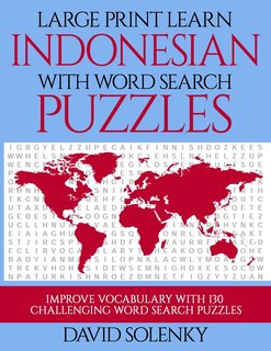 Couverture_Large Print Learn Indonesian with Word Search Puzzles