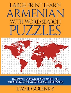 Front cover_Large Print Learn Armenian with Word Search Puzzles