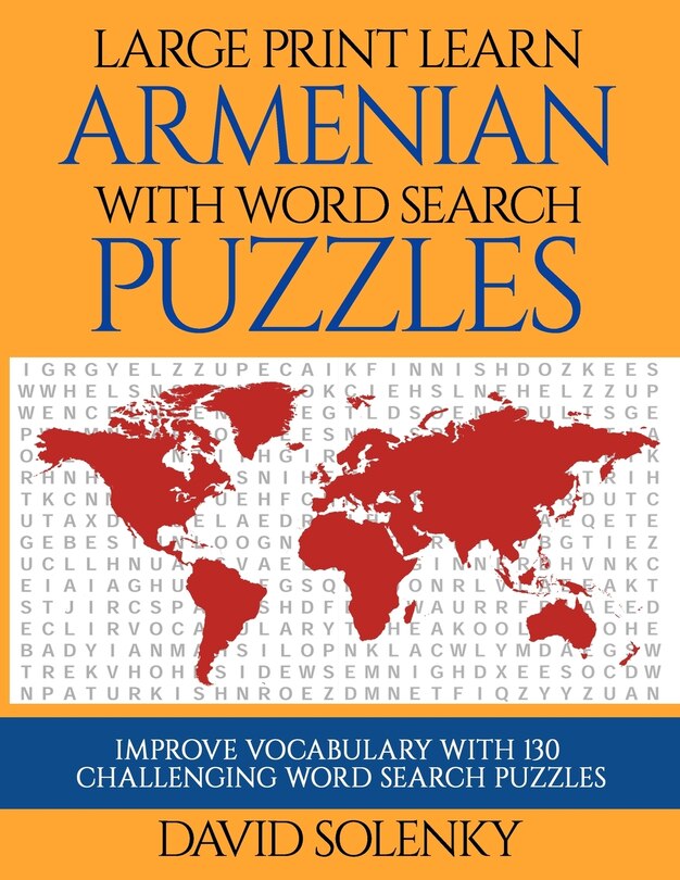 Front cover_Large Print Learn Armenian with Word Search Puzzles