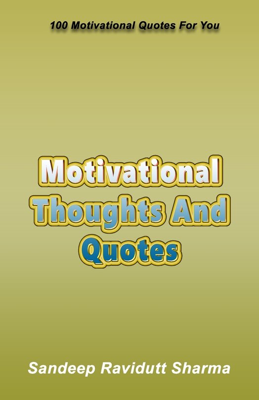 Front cover_Motivational Thoughts And Quotes
