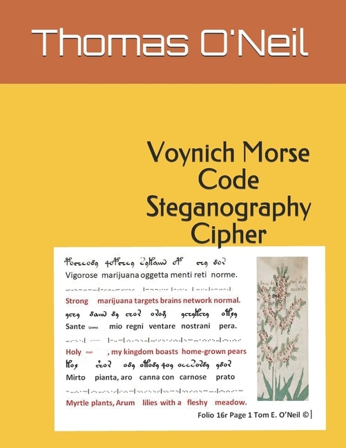 Front cover_Voynich Morse Code Steganography Cipher