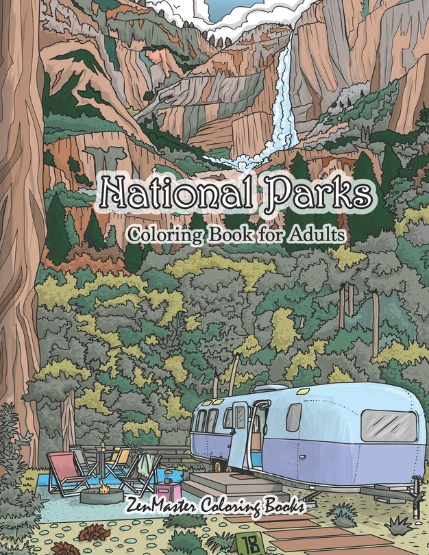 Couverture_National Parks Coloring Book for Adults