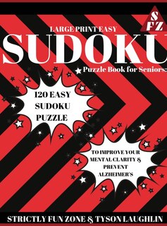 Front cover_Large Print Easy Sudoku Puzzle Book For Seniors