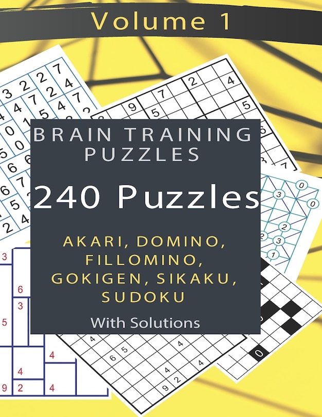 Couverture_Brain Training Puzzles - Akari, Domino, Fillomino, Sudoku, Sikaku, Gokigen - Volume 1